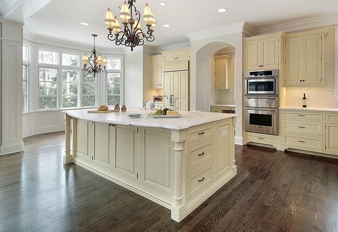 expertly installed laminate flooring in kitchen in Albert Lea